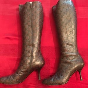 Vintage Gucci Leather Boots - Size 8